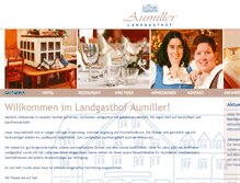 Tablet Screenshot of landgasthof-aumiller.de